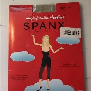 Spanx high-falutin’ footless nude size G